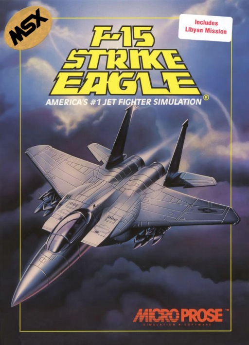 F15 Strike Eagle box art for MSX2